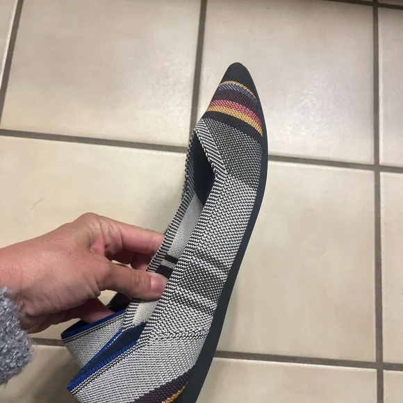 Rothy's The Point Inverse Stripe Flats - Picture 6 of 7